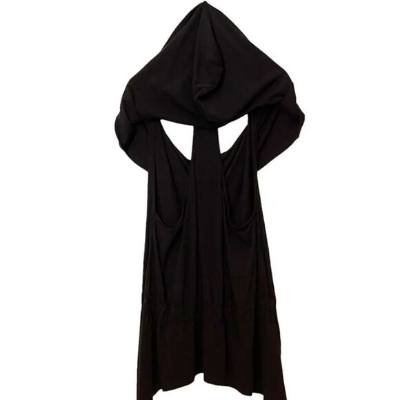 Lululemon Too Cool Hooded Cowl Neck Tunic Racerback Tank Black ONE SIZE - Picture 3 of 6